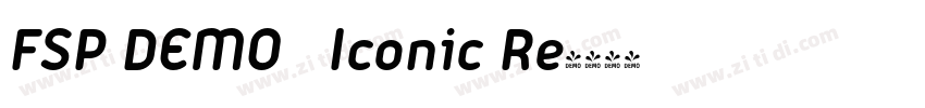 FSP DEMO   Iconic Re字体转换